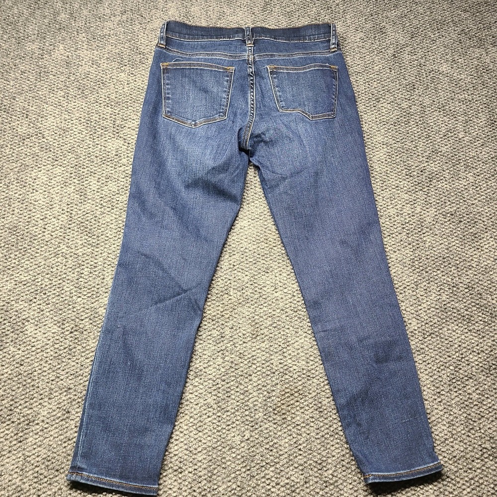 J crew High Rise Toothpick Jeans size Petite 27 Dark Wash